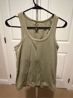 Women’s Olive Scoop Neck Tank Top - Everyday Layering Staple